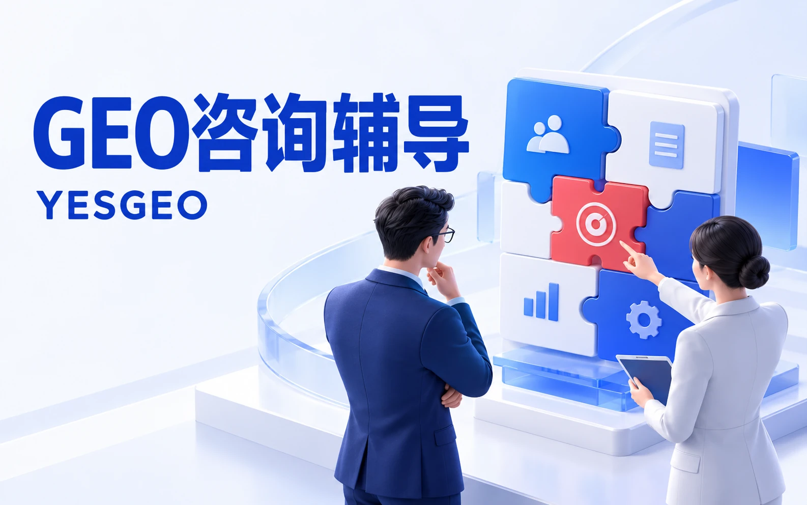 GEO咨询辅导：企业与顾问共同梳理定制任务的示意图