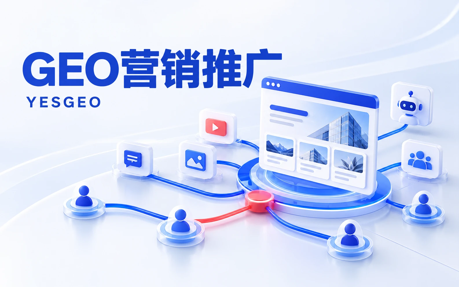 GEO营销推广：官网、内容渠道与客户沟通协同示意